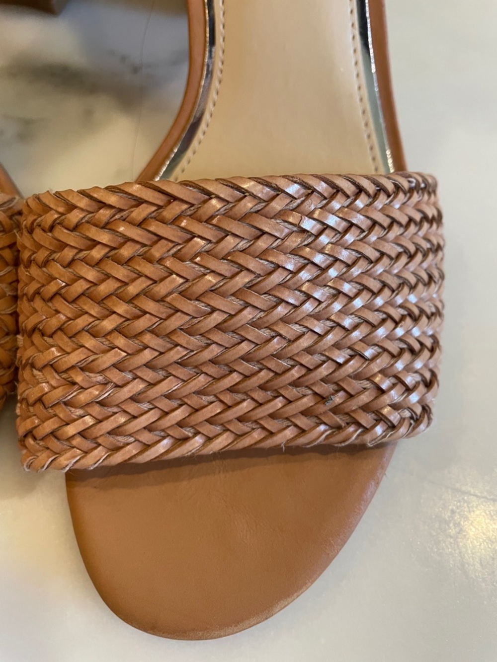 Jessica Simpson Sherron4 in Woven Ankle-Strap Heels, Size 9 - Picture 8 of 10